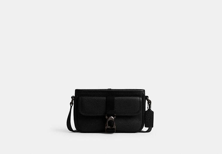COACH®,BECK SLIM CROSSBODY,Black,Front View image number 0