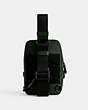 COACH®,GOTHAM SLING PACK 13,Glovetanned Leather,Amazon Green,Back View