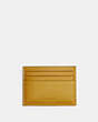 COACH®,CARD CASE IN MICRO SIGNATURE JACQUARD,Signature Jacquard,Yellow/Flax,Back View