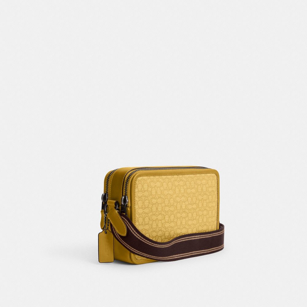 Charter Slim Crossbody In Micro Signature Jacquard