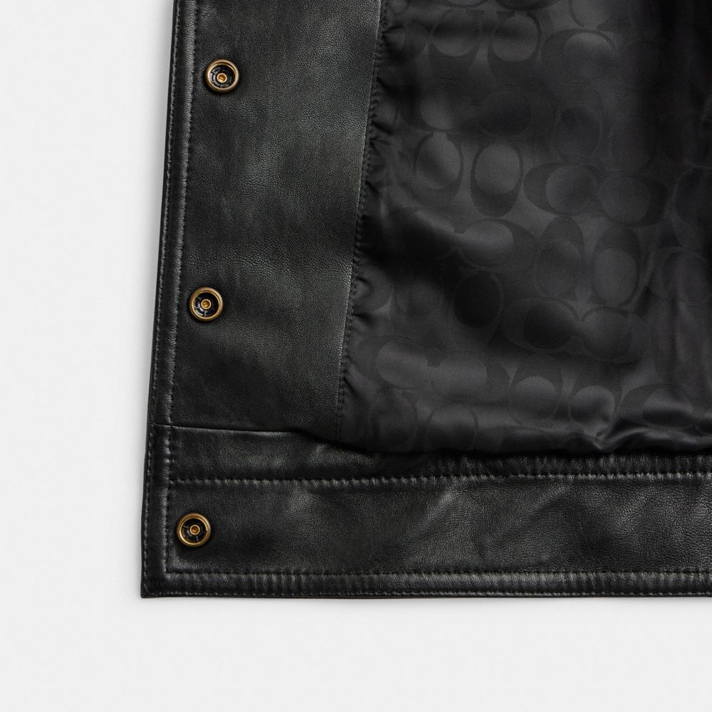 Женские куртки Coach Heritage C Snap Front Shrunken Jacket — фото 2