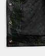 COACH®,PATENT LEATHER JACKET,Runway,Black,Inside View,Top View