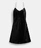 COACH®,SEQUIN SHORT CAMI DRESS,Polyester,Black,Front View