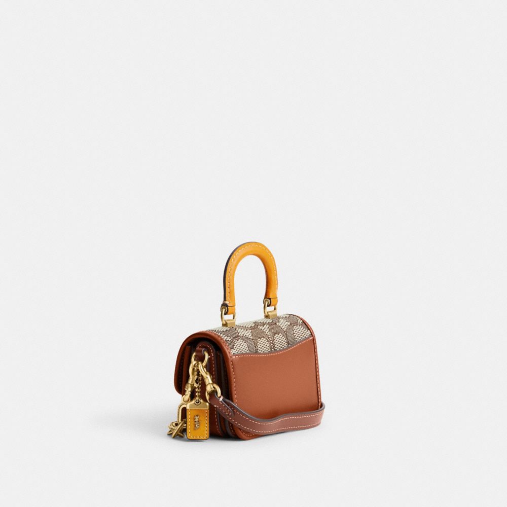 COACH®,Rogue Top Handle Bag 12 In Signature Textile Jacquard,,Angle View
