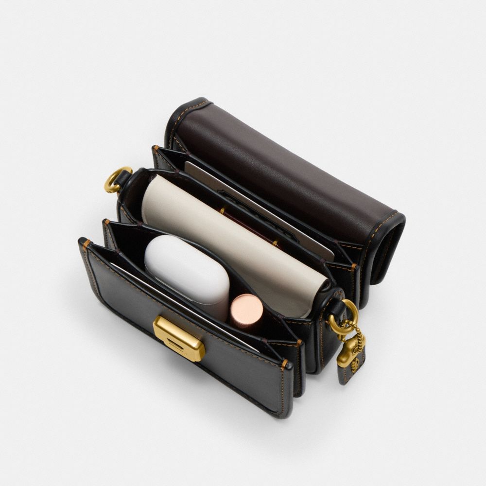 COACH®,Rogue Top Handle Bag 12 In Colorblock,,Inside View, Top View