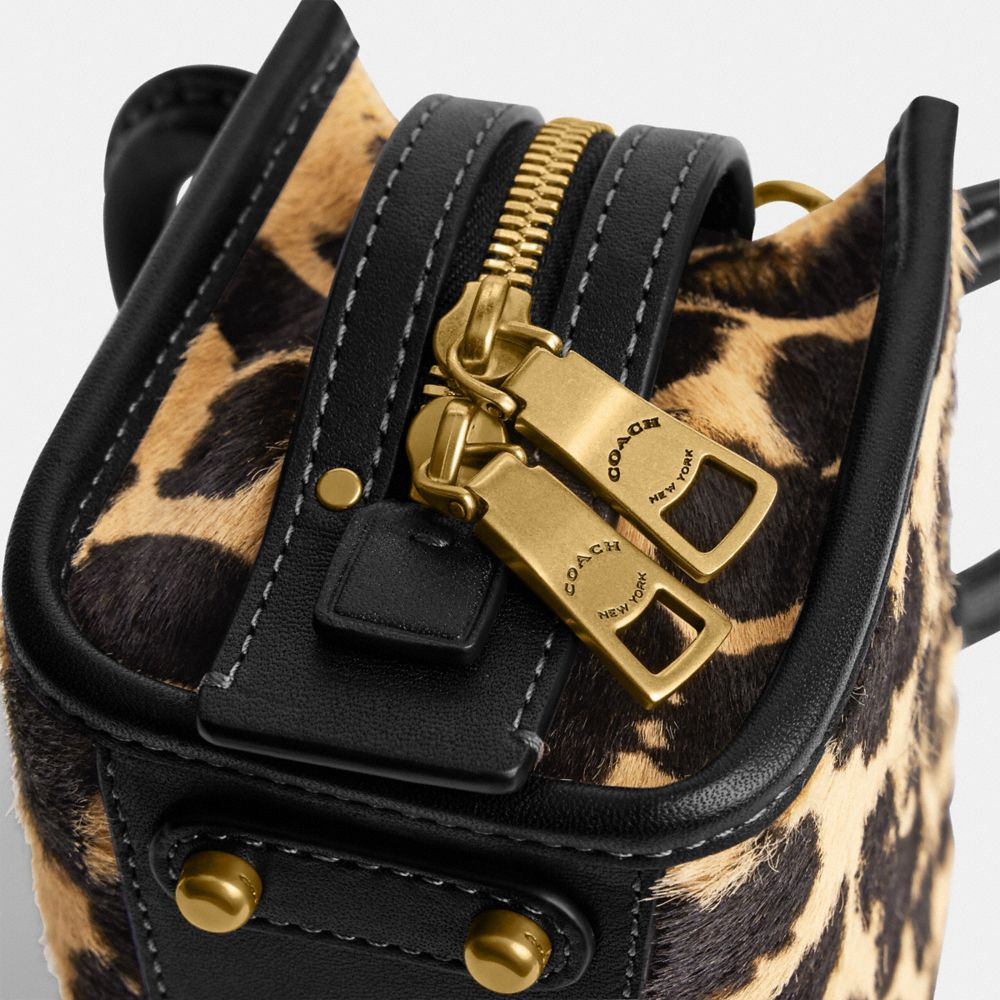 COACH®  Rogue 12 In Haircalf With Leopard Print