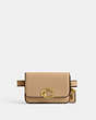 COACH®,BANDIT CARD CASE BELT BAG,Leather,Brass/Tan,Front View