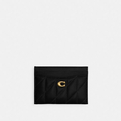 Coach Essential Card Case With Pillow Quilting