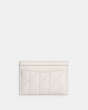COACH®,ESSENTIAL CARD CASE WITH PILLOW QUILTING,Nappa leather,Brass/Chalk,Back View