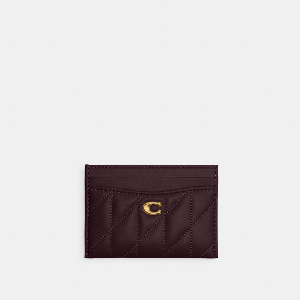 Coach Essential Card Case With Pillow Quilting