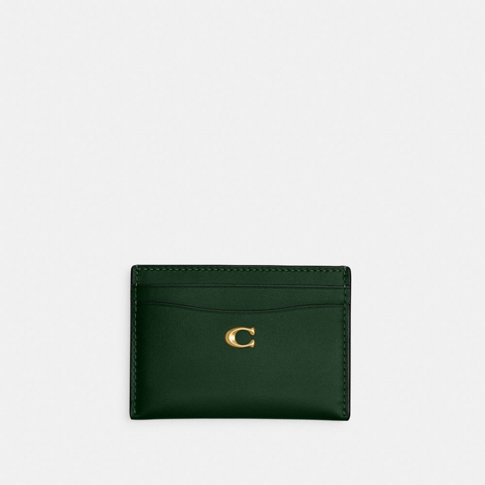 Shop Coach Essential Card Case In Green