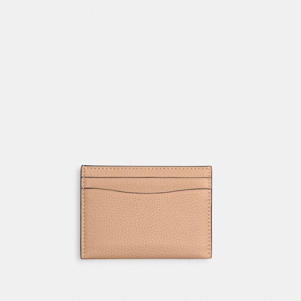 COACH®,Essential Card Case,Leather,Card Case,Metal,Logo,Casual,,Back View