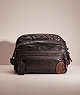 COACH®,RESTORED RIDGE BELT BAG WITH COACH PATCH,Leather,Large,Black Copper/Black,Front View