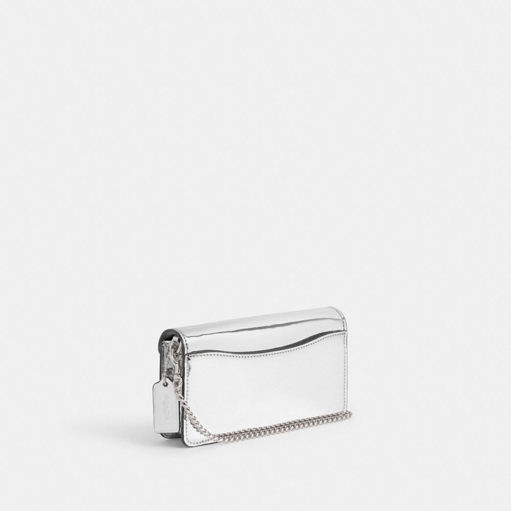 Coach Mirror Metallic Leather Penn - Silver