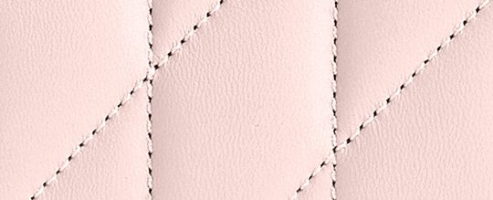 COACH®,PETIT ÉTUI À CARTES ESSENTIEL À FERMETURE ZIPPÉE CIRCULAIRE AVEC MATELASSAGE COUSSINÉ,Cuir nappa,Laiton/Rose fard