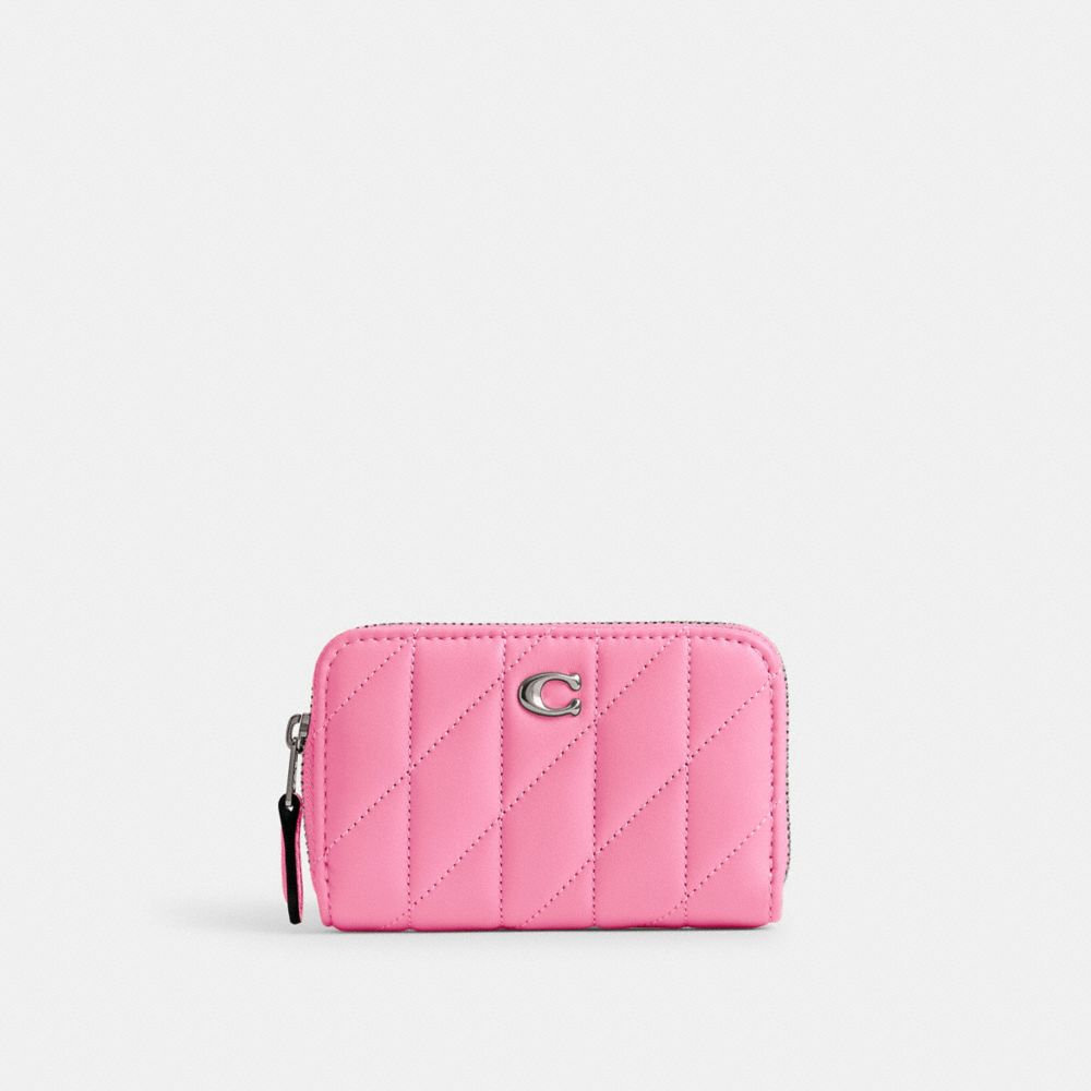 COACH® | Small Zip Around Card Case With Pillow Quilting