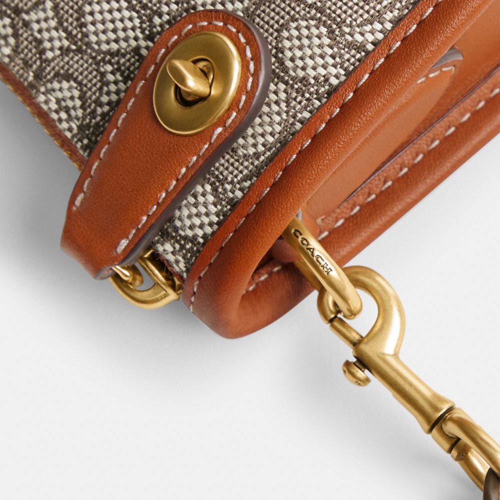 COACH®,Swinger Bag 20 In Micro Signature Jacquard,,Closer View
