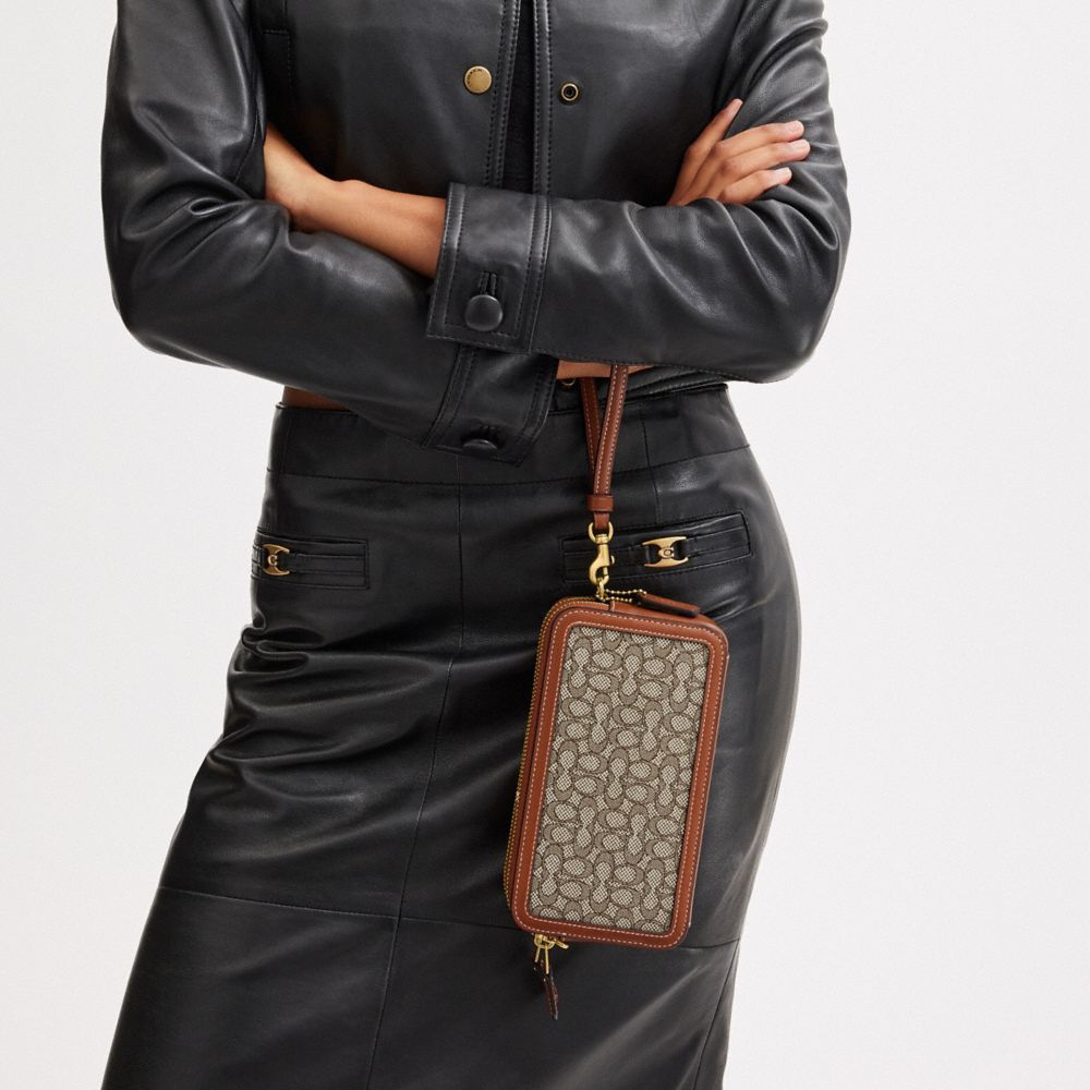 COACH®,Kira Crossbody Bag In Micro Signature Jacquard,,Detail View
