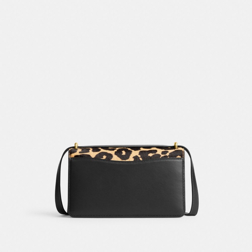 COACH®  Bandit Shoulder Bag In Haircalf With Leopard Print