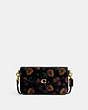 COACH®,WYN CROSSBODY WITH FLORAL PRINT,Mini,Brass/Black Multi,Front View