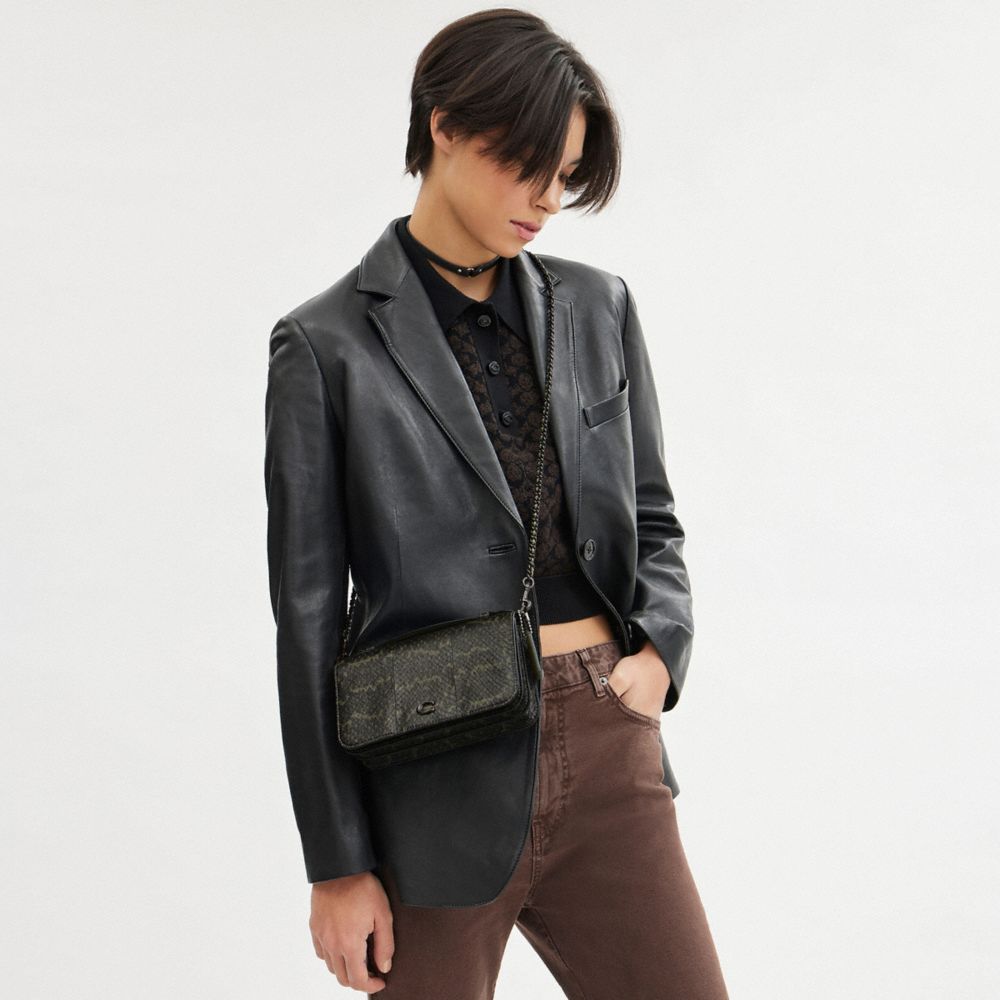 COACH®,Bea Crossbody Bag In Snakeskin,,Detail View