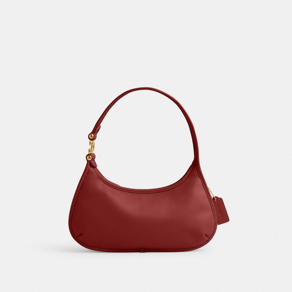 COACH®,Eve Shoulder Bag,Leather,Shoulder Bag,Metal,Logo,Day Party,,Front View