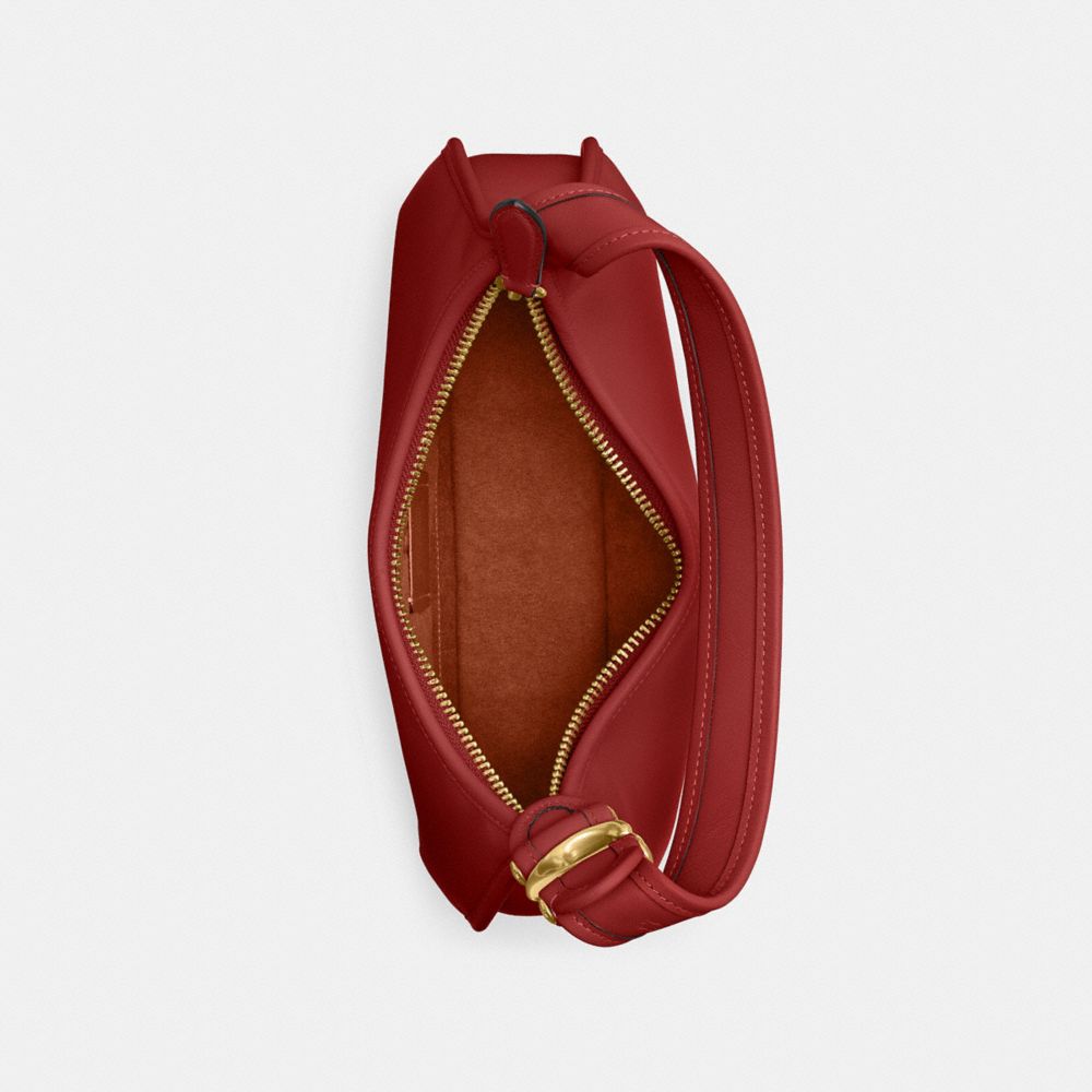 COACH®,Eve Shoulder Bag,Leather,Shoulder Bag,Metal,Logo,Day Party,,Inside View,Top View
