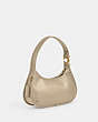 COACH®,EVE SHOULDER BAG,Glovetan Leather,Medium,Brass/Ivory,Angle View