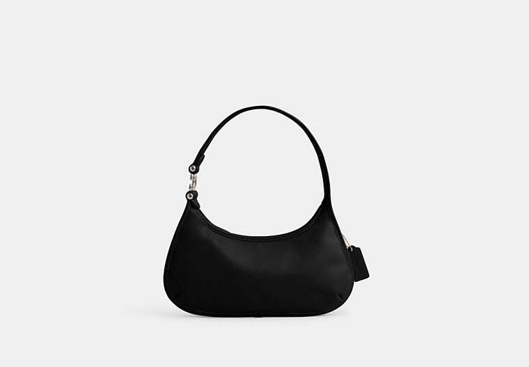 COACH®,EVE SHOULDER BAG,Medium,Silver/Black,Front View image number 0
