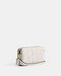 COACH®,KIRA CROSSBODY WITH PILLOW QUILTING,Nappa leather,Brass/Chalk,Angle View