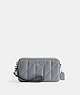 COACH®,KIRA CROSSBODY WITH PILLOW QUILTING,Nappa leather,Silver/Grey Blue,Front View