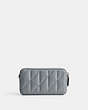 COACH®,KIRA CROSSBODY BAG WITH PILLOW QUILTING,Nappa leather,Mini,Silver/Grey Blue,Back View
