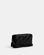 COACH®,KIRA CROSSBODY WITH PILLOW QUILTING,Nappa leather,Pewter/Black,Angle View