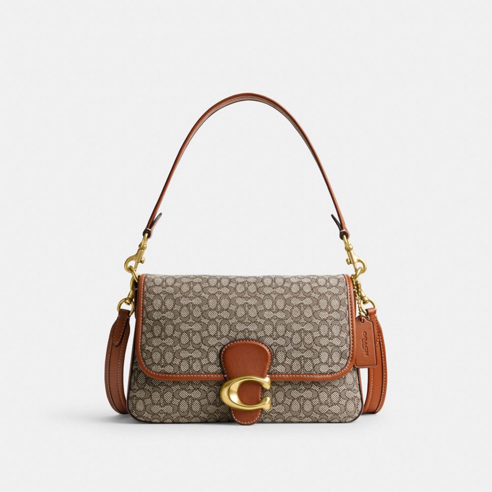 Coach Soft Tabby Shoulder Bag in Micro Signature Jacquard