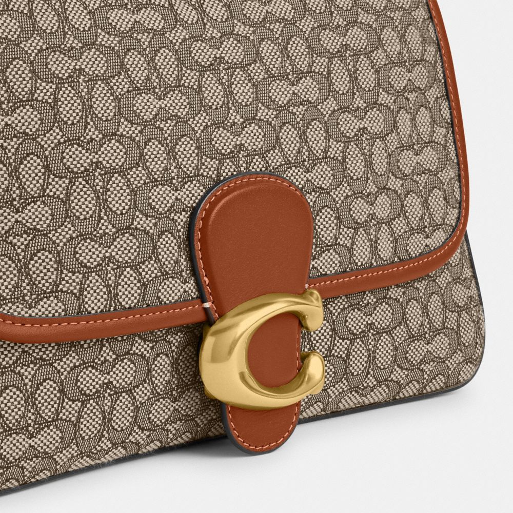 COACH®  Soft Tabby Shoulder Bag In Micro Signature Jacquard