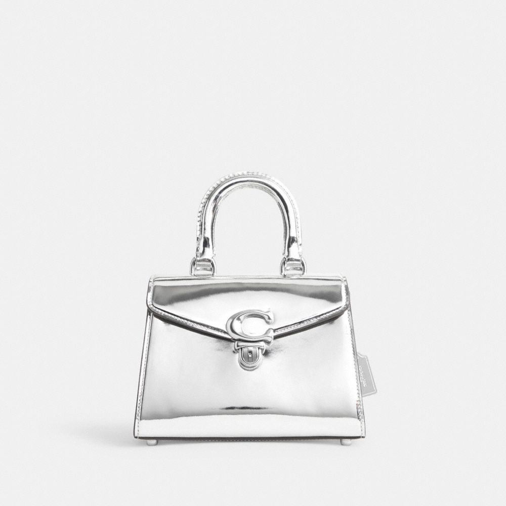 COACH® | Sammy Top Handle 21 In Silver Metallic