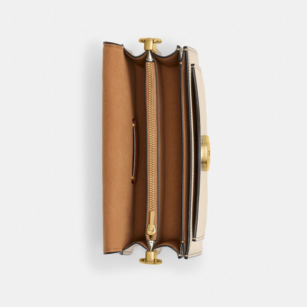 COACH®,Tabby Shoulder Bag 20 In Metallic,,Inside View,Top View