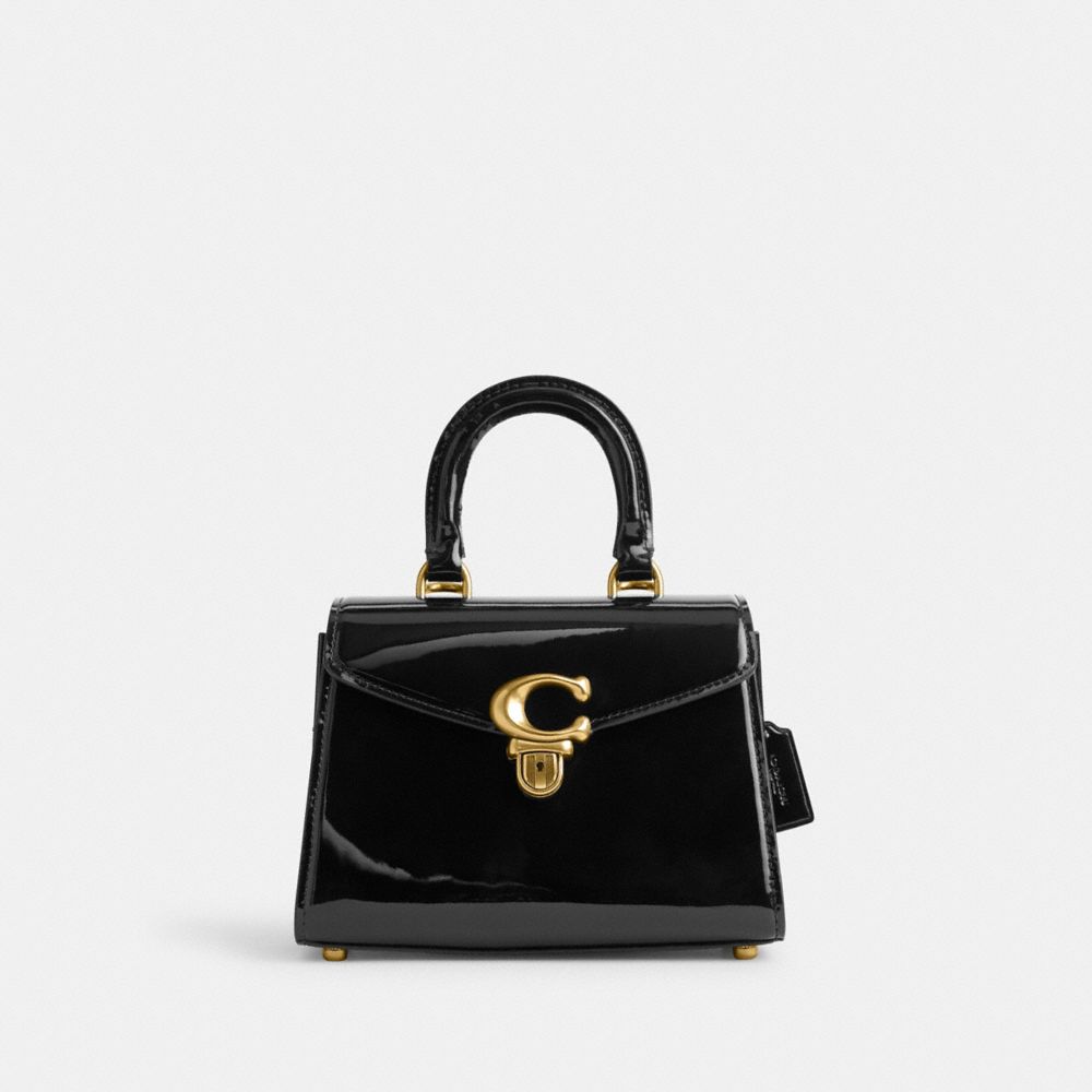 Sammy Top Handle 21 Bag - Coach - Leather - Black