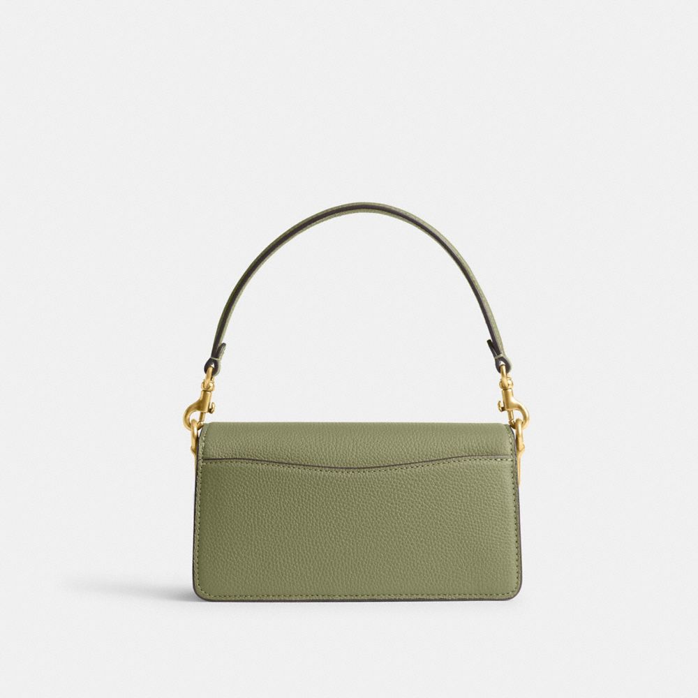 COACH®,Tabby Shoulder Bag 20,Calfskin Leather,Leather,Crossbody,Embossed,Logo,Metal,Casual,,Back View