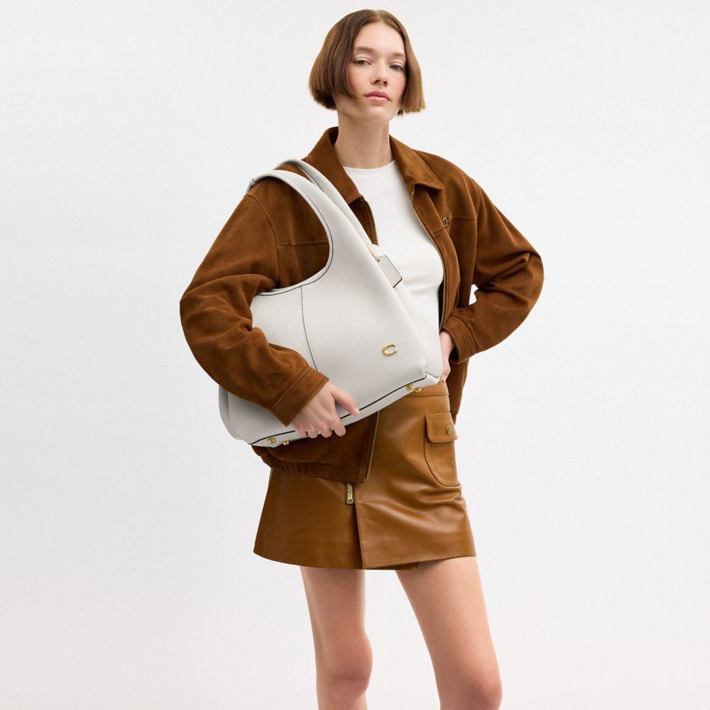 COACH®,Lana Shoulder Bag,Leather,Shoulder Bag,Logo,Metal,Casual,,Detail View