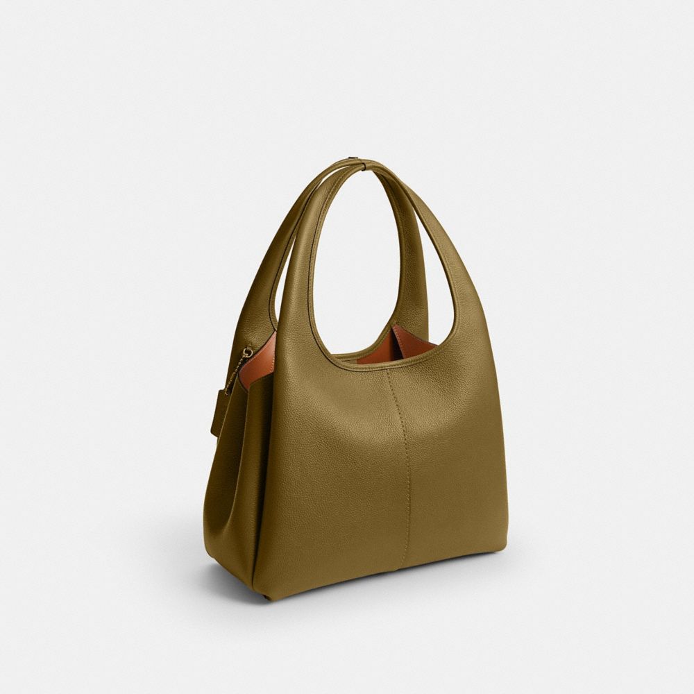 COACH®,Lana Shoulder Bag,Leather,Shoulder Bag,Logo,Metal,Casual,,Angle View