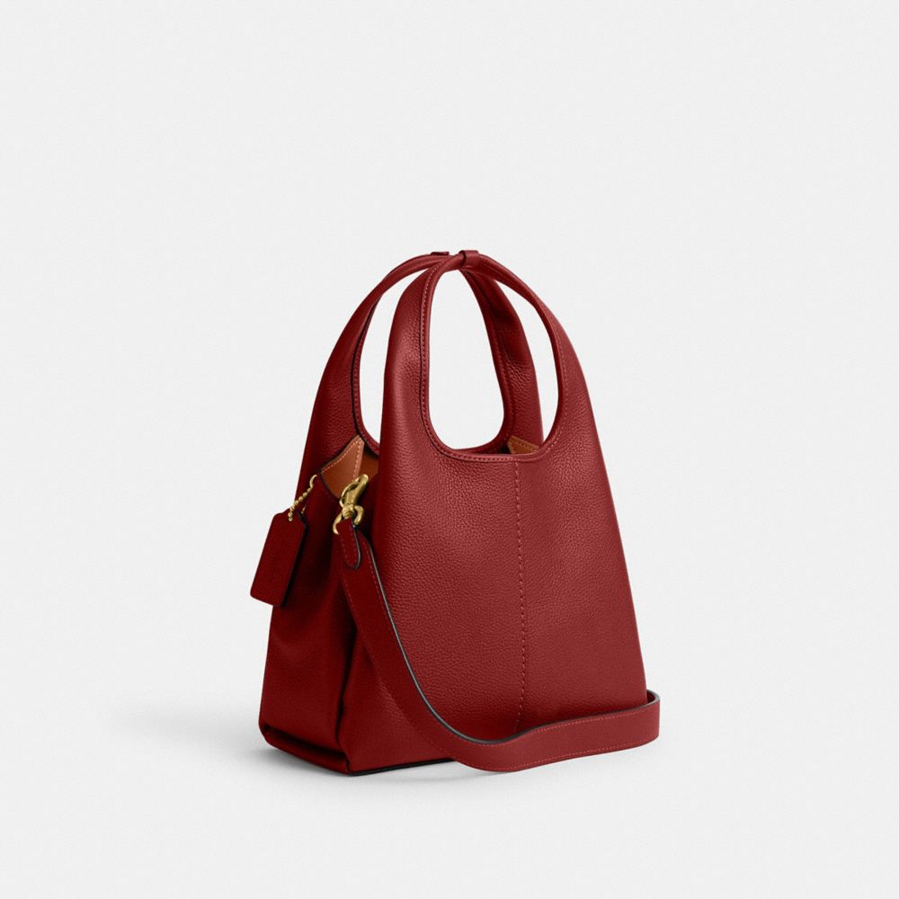 COACH®,Lana Shoulder Bag 23,Leather,Crossbody,Metal,Logo,Compact,Casual,,Angle View