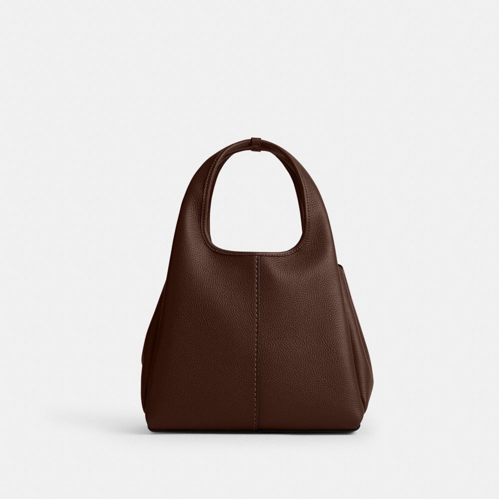 COACH®,SAC ÉPAULE LANA 23,Cuir galet raffiné,Laiton/Érable,Back View