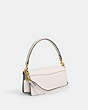 COACH®,TABBY SHOULDER BAG 20,Polished Pebble Leather,Small,Brass/Chalk,Angle View