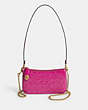 COACH®,Penn Shoulder Bag In Signature Leather & Dinky Chain Strap,