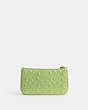 COACH®,PENN SHOULDER BAG IN SIGNATURE LEATHER,Patent Leather,Brass/Green,Back View