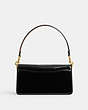 COACH®,TABBY SHOULDER BAG 26 IN SIGNATURE LEATHER,Patent Leather,Medium,Brass/Black,Back View