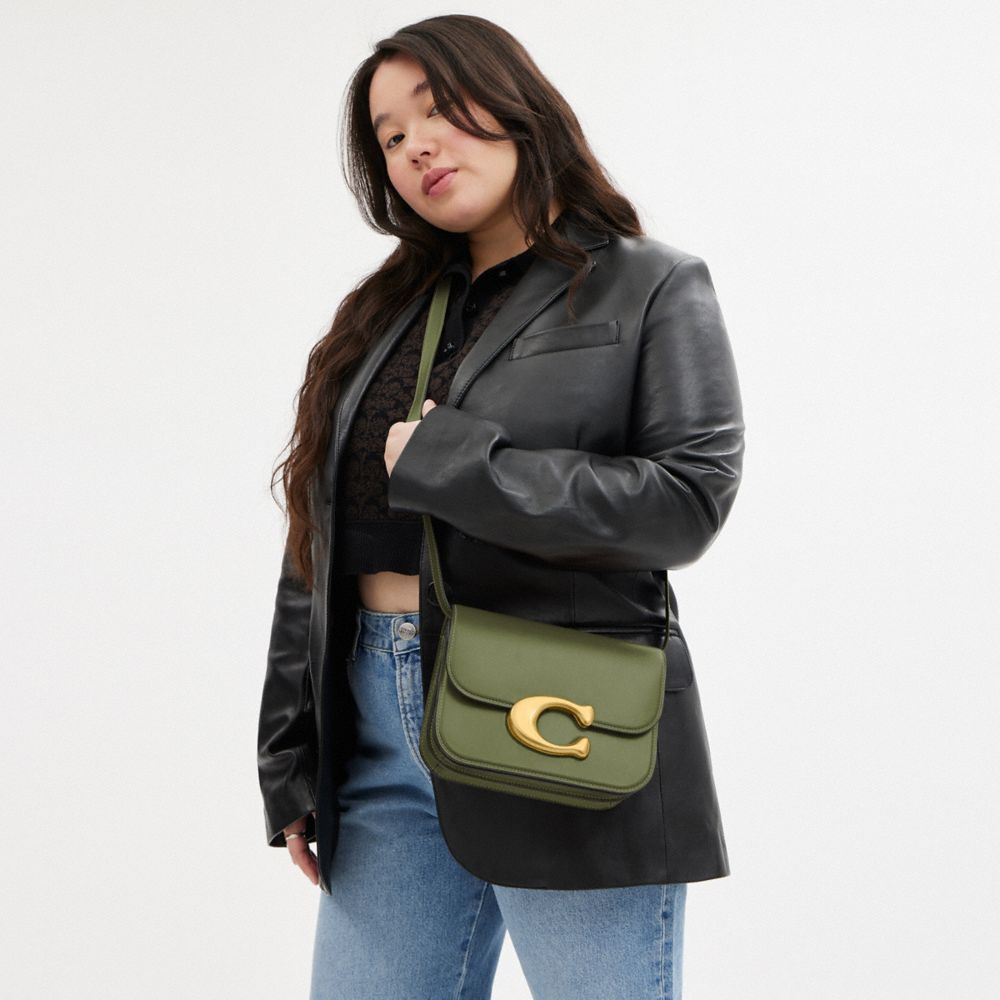 COACH®,SAC IDOL,Cuir de veau raffiné luxueux,Laiton/Mousse