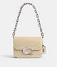 COACH®,IDOL BAG,Silver/Ivory,Front View