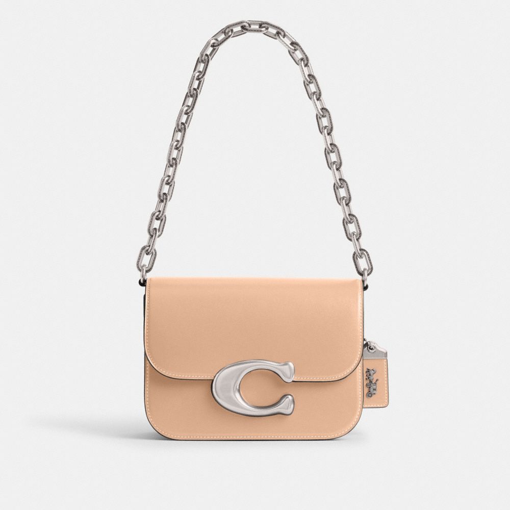 COACH®,Idol Bag,Calfskin Leather,Lining Leather,Shoulder Bag,Metal,Logo,Pen Holder,Gold Metal,Day Party,,Front View